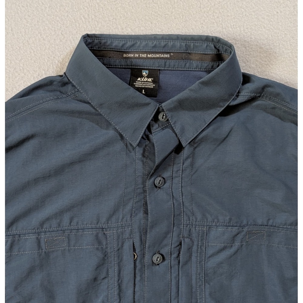 Kuhl Men's Dark Blue Casual Button Down Shirt - Picture 2 of 11